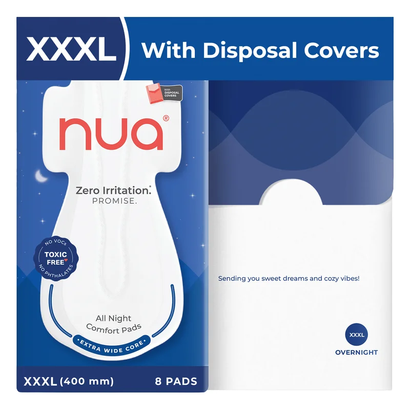 Nua All Night Comfort Pads With Disposal Covers - XXXL