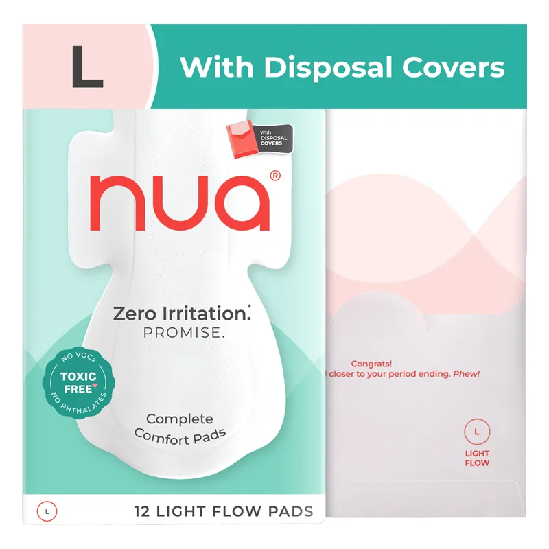 Nua Complete Comfort Sanitary Pads - Light Flow, L