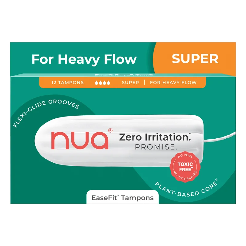 Nua EaseFit Zero Irritation Tampons - Heavy Flow