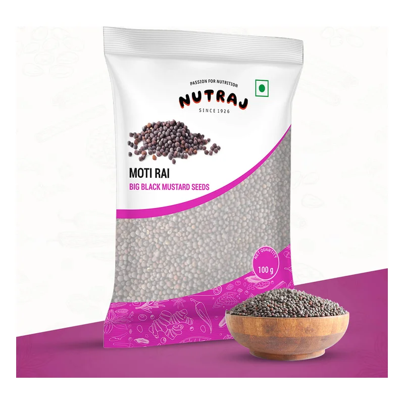 Nutraj Big Black Mustard Seeds (Moti Rai)