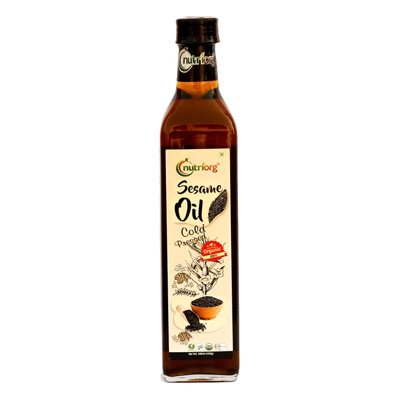 Nutriorg Certified Organic Cold Pressed Sesame Oil