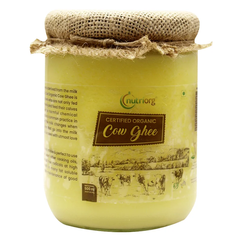 Nutriorg Certified Organic Cow Ghee