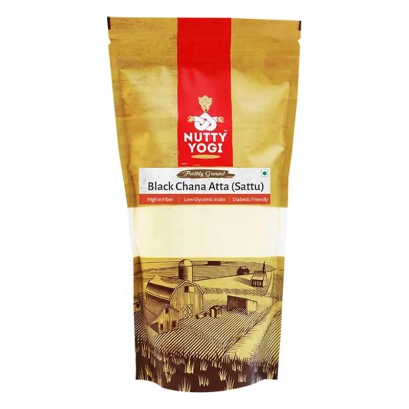Nutty Yogi Black Chana Atta - Sattu