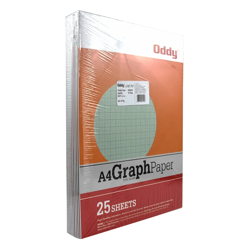 Oddy A4 Graph Paper Booklet - 25 Sheets