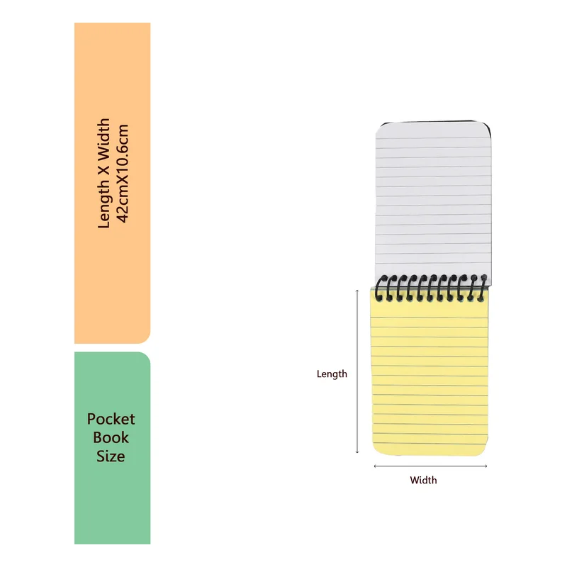 Oddy A5 5 Section Spiral Notebook - Ruled, 160 Pages