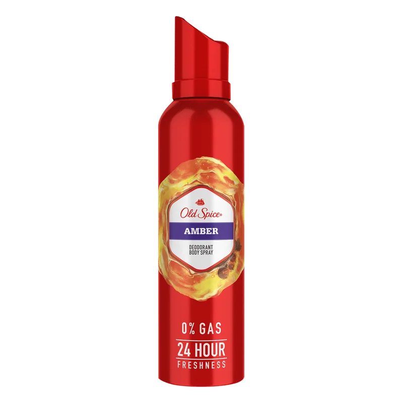 Old Spice Amber No Gas Deodorant Body Spray