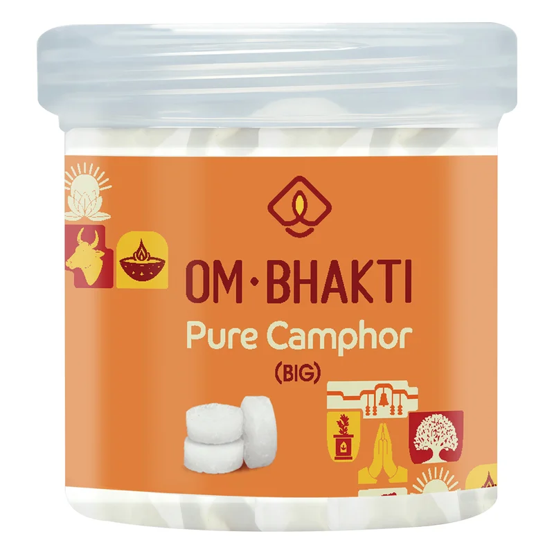 Om Bhakti Pure Camphor Big Tablets