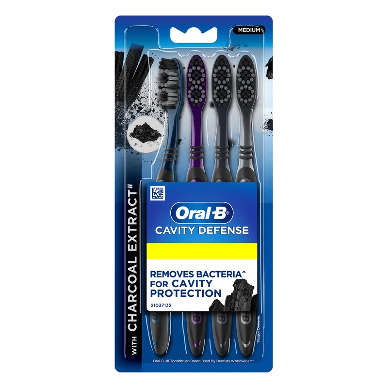 Oral-B Cavity Defense Charcoal Toothbrush - Medium