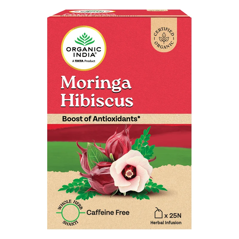 Organic India Moringa Hibiscus Tea