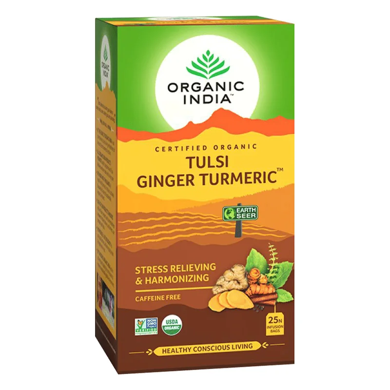 Organic India Tulsi Ginger Turmeric Tea