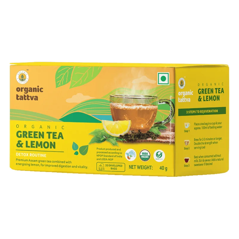 Organic Tattva Green Tea & Lemon
