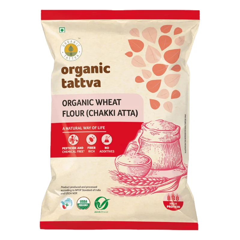 Organic Tattva Whole Wheat Chakki Atta