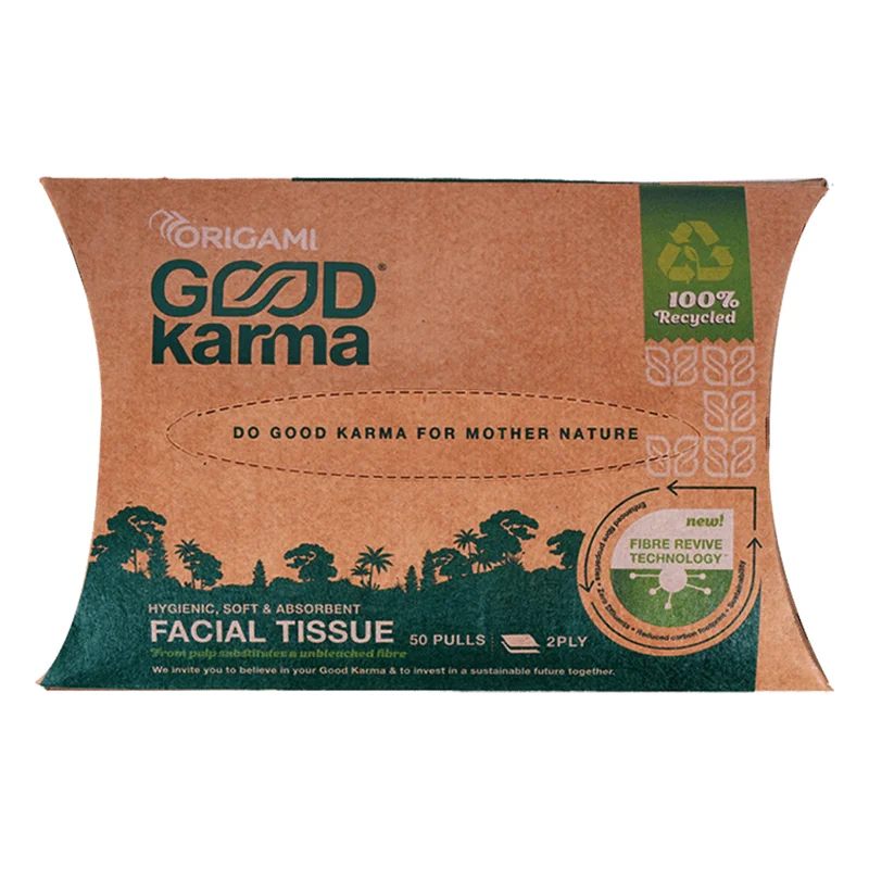 Origami Good Karma Facial Tissue Soft Pack - 2 Ply