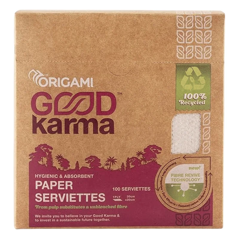 Origami Good Karma Paper Serviettes - 1 Ply, 30 x 30 cm
