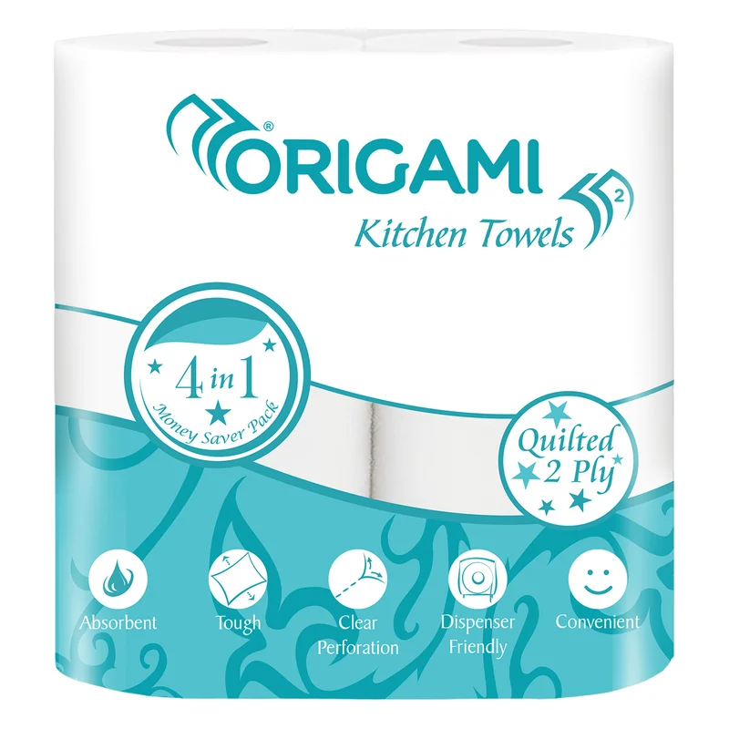 Origami Kitchen Towel Rolls - 2 Ply