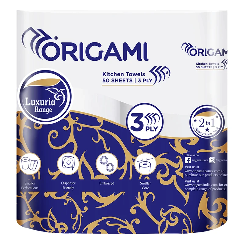 Origami Luxuria Kitchen Towel Rolls - 3 Ply