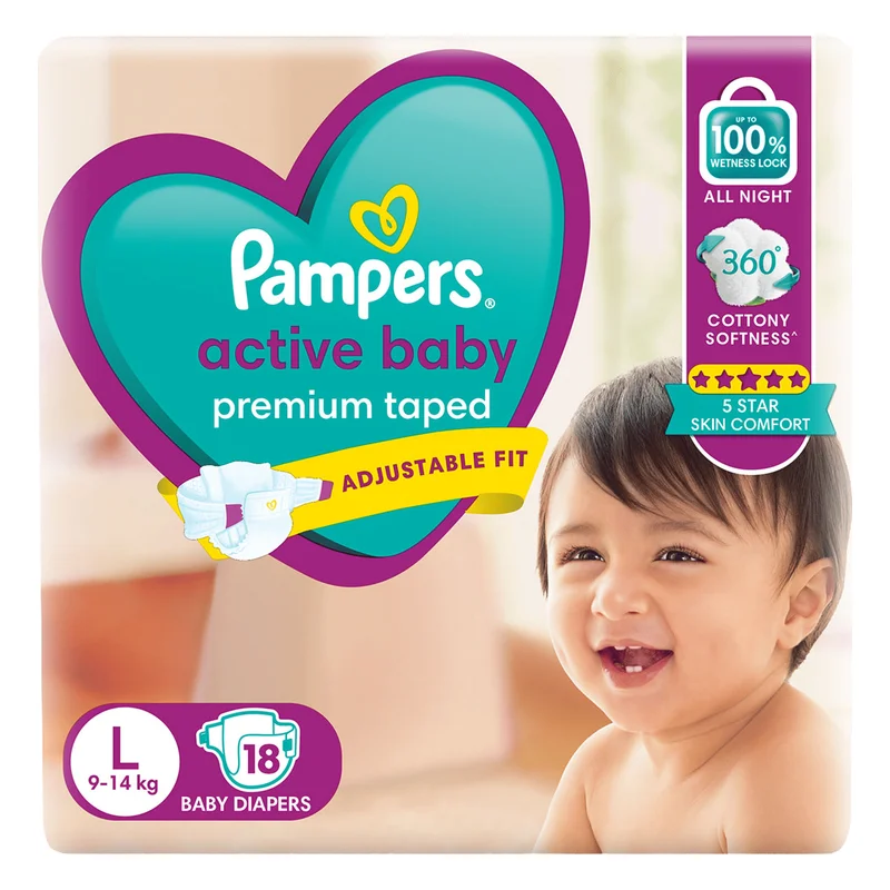 Pampers Active Baby Diaper Pants - Large