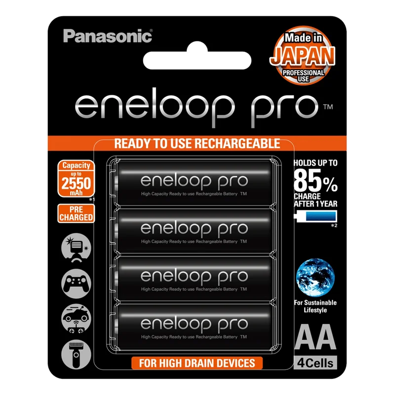 Panasonic Eneloop Pro Rechargeable AA Batteries