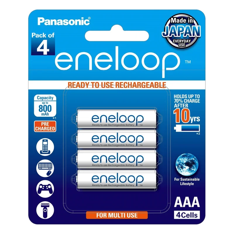 Panasonic Eneloop Rechargeable AAA Batteries