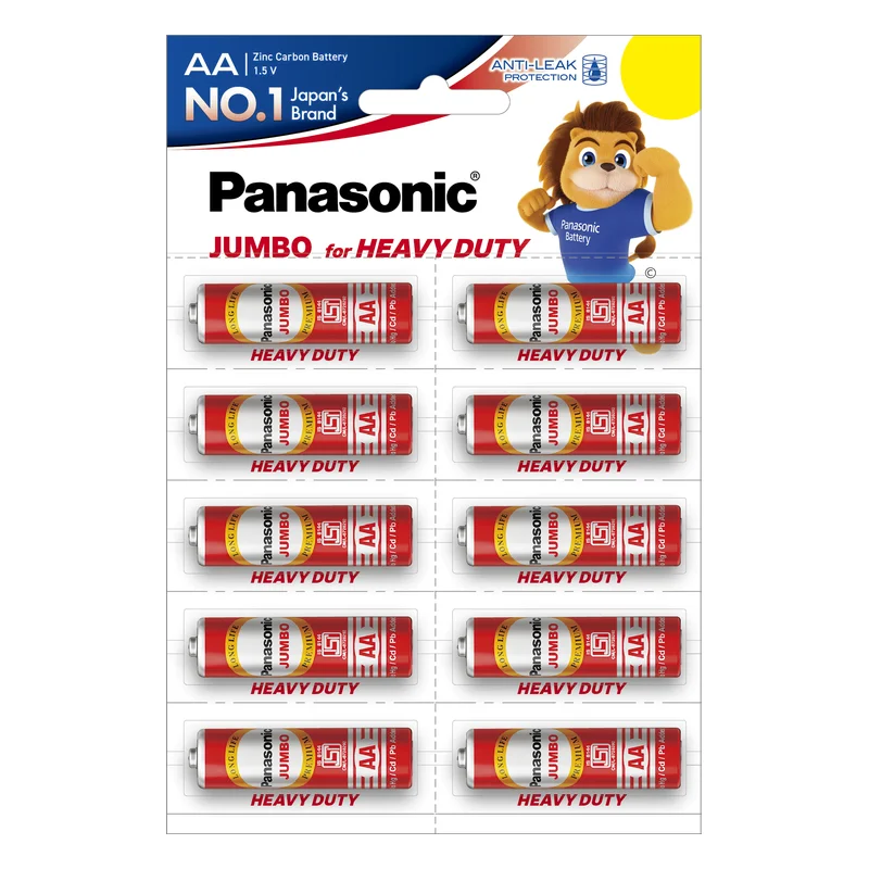 Panasonic Jumbo Zinc Carbon AA Batteries