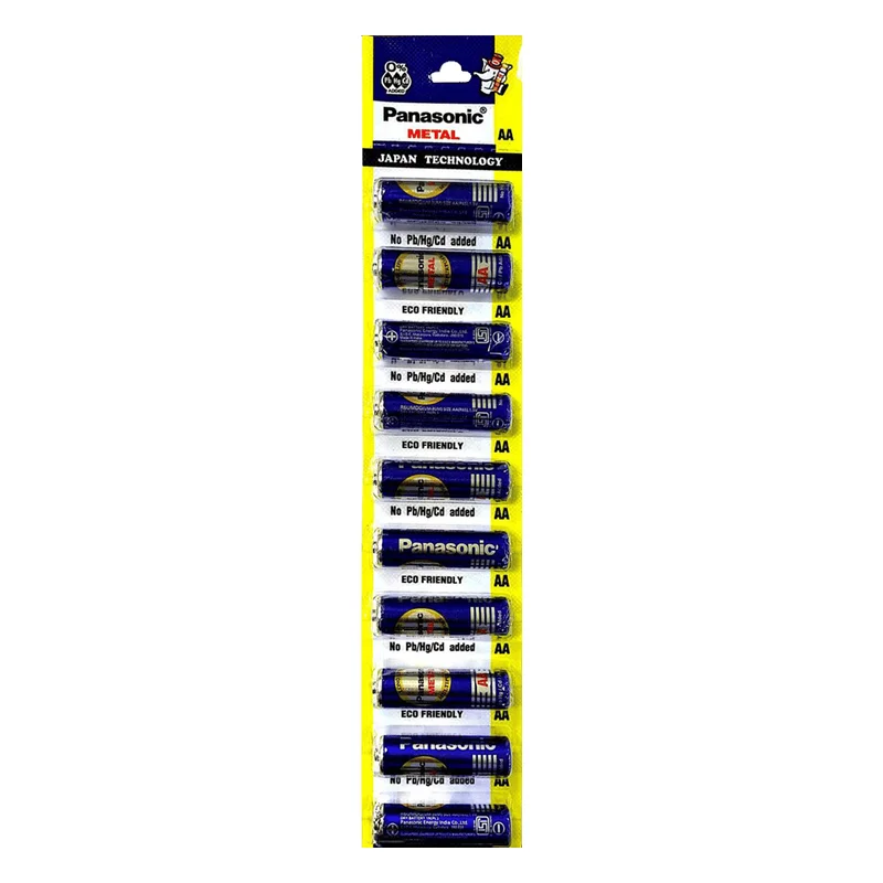 Panasonic Metal Zinc Carbon AA Batteries
