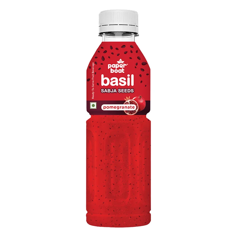 Paper Boat Basil Seeds Drink Pomegranate