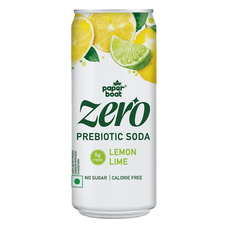 Paper Boat Zero Lemon Lime Prebiotic Soda