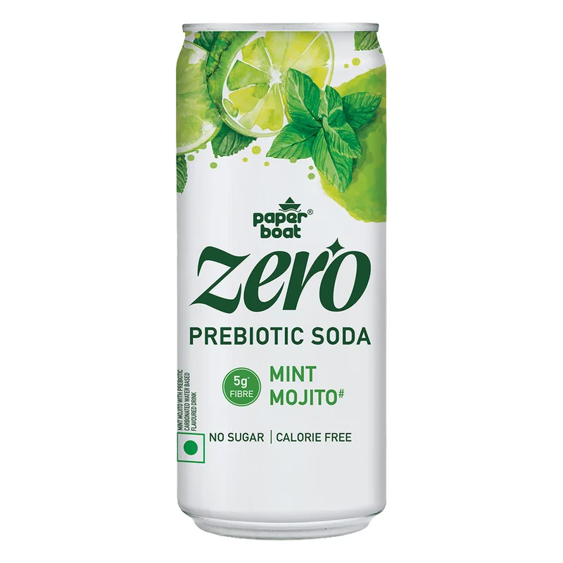Paper Boat Zero Mint Mojito Prebiotic Soda