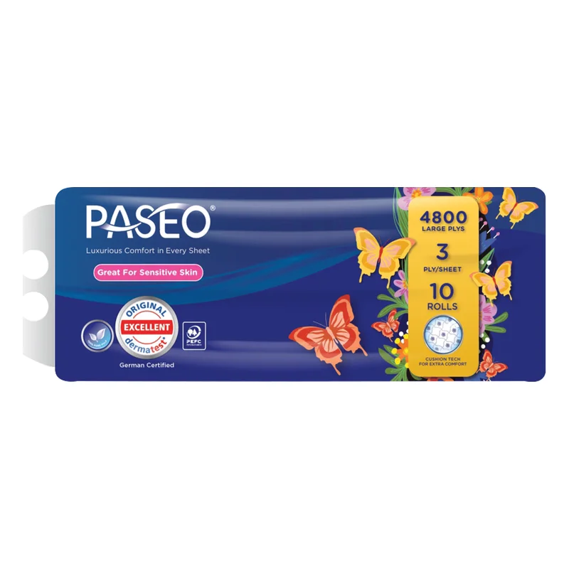 Paseo Butterfly Series Tissue Rolls - 3 Ply