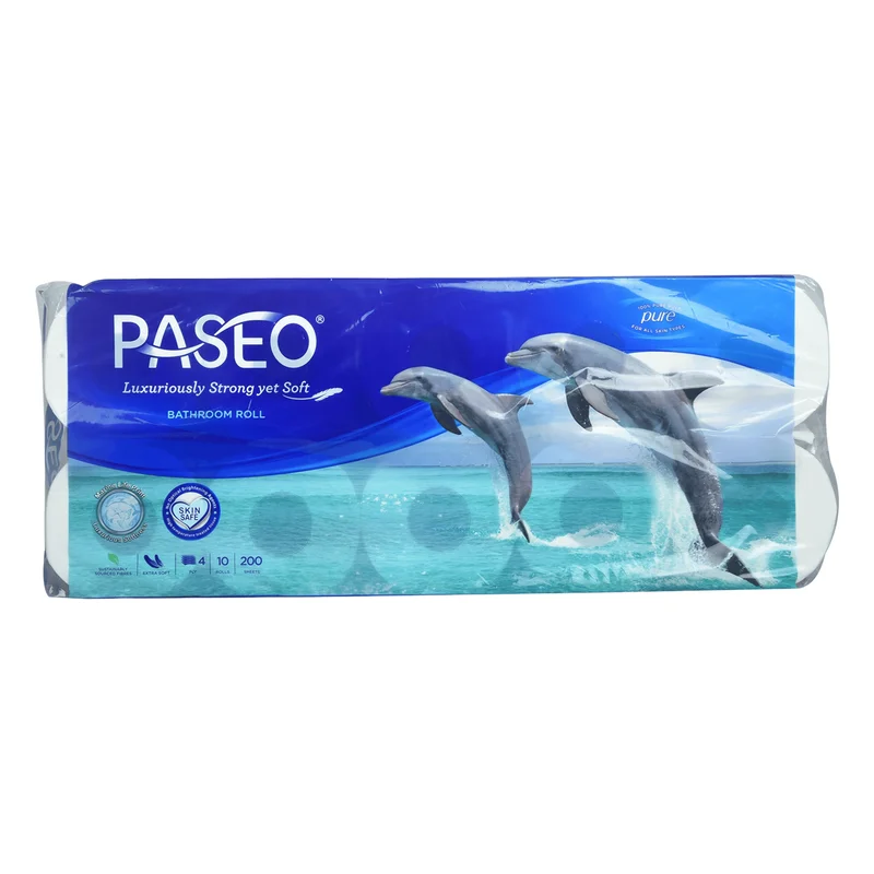 Paseo Dolphin Bathroom Rolls - 4 Ply
