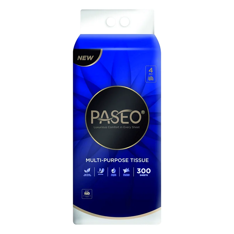 Paseo Multipurpose Pull Tissues - 4 Ply