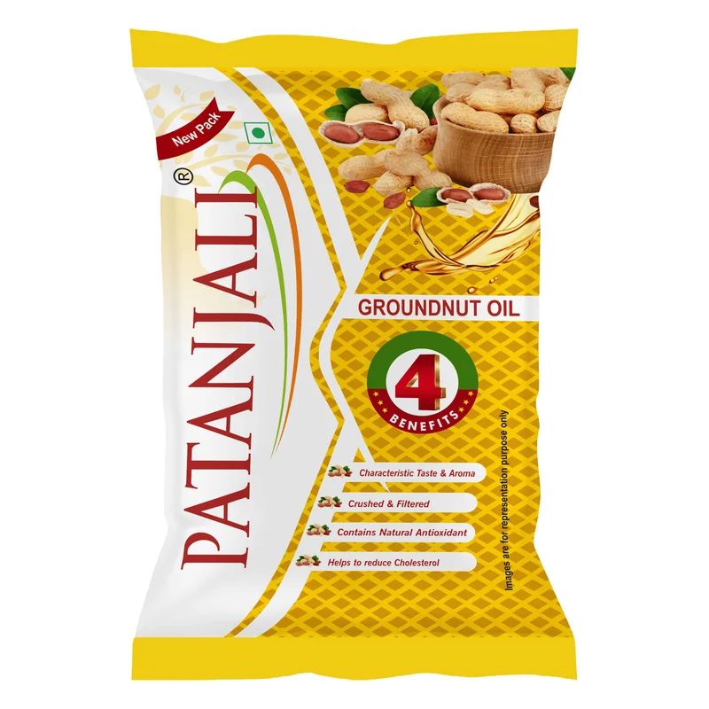 Patanjali Groundnut Oil Pouch