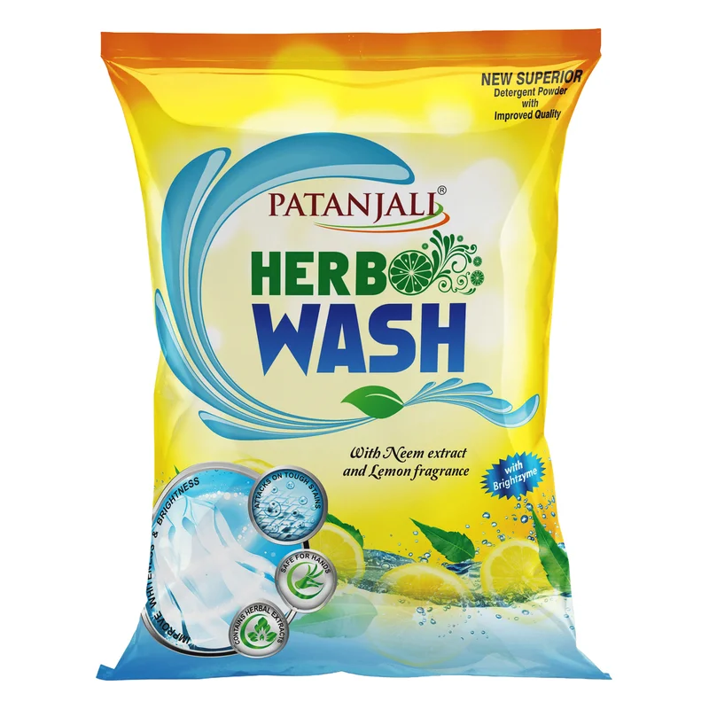 Patanjali Herbo Wash Lemon Detergent Powder