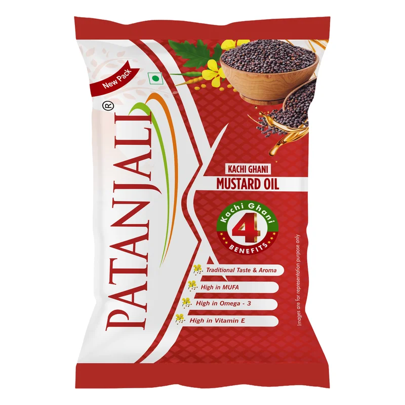 Patanjali Kachi Ghani Mustard Oil Pouch