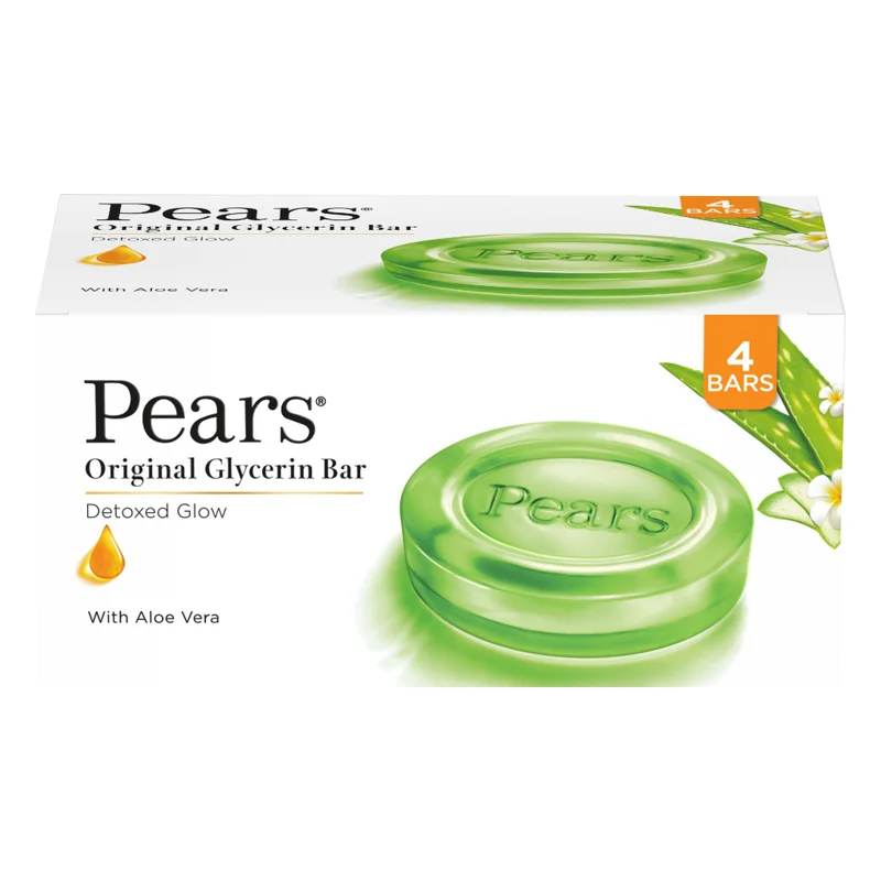 Pears Detoxed Glow Aloe Vera Glycerin Soap