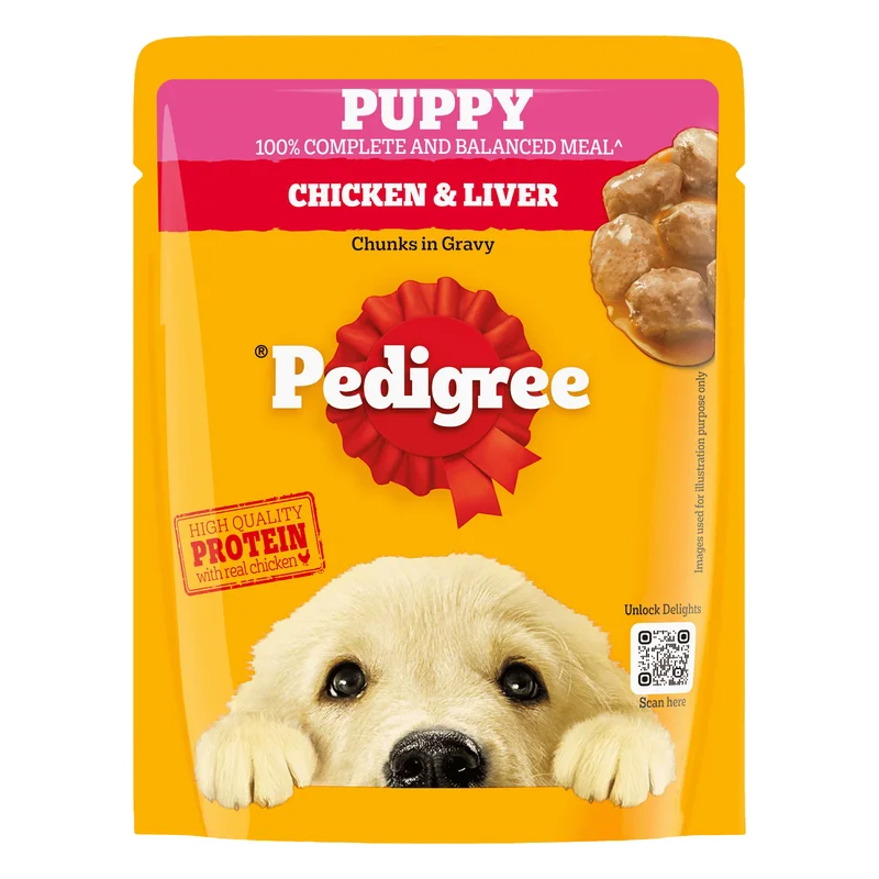 Pedigree Puppy Wet Dog Food - Chicken Chunks in Gravy