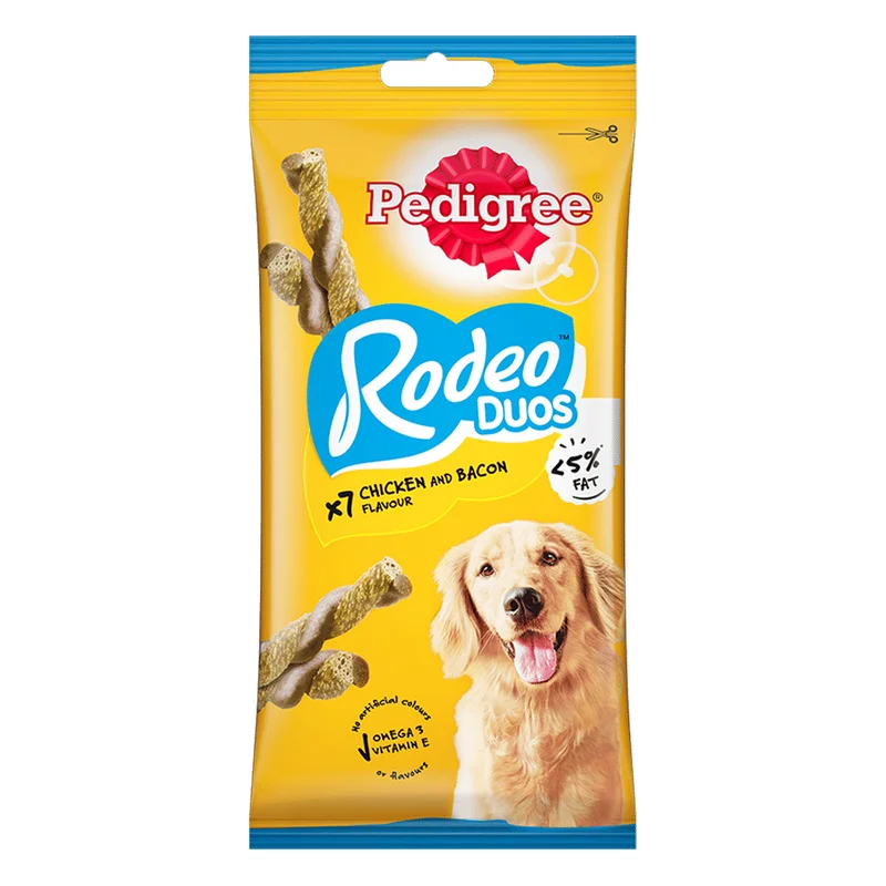 Pedigree Rodeo Duos Dog Treat - Chicken & Bacon