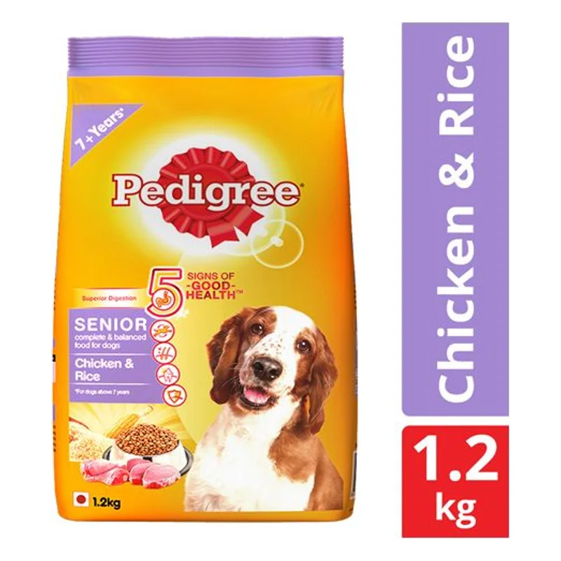 Pedigree Senior Dry Dog Food - Chicken & Rice