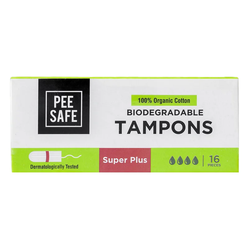 Pee Safe Biodegradable Tampons - Super Plus