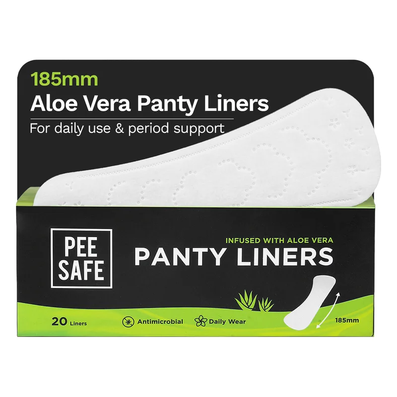 Pee Safe Panty Liners Infused With Aloe Vera - 185 mm