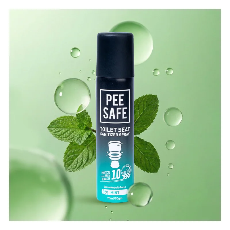 Pee Safe Toilet Seat Sanitizer Spray - Mint