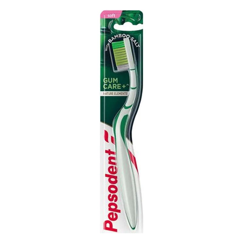 Pepsodent Gum Care+ Toothbrush With Bamboo Salt - Soft