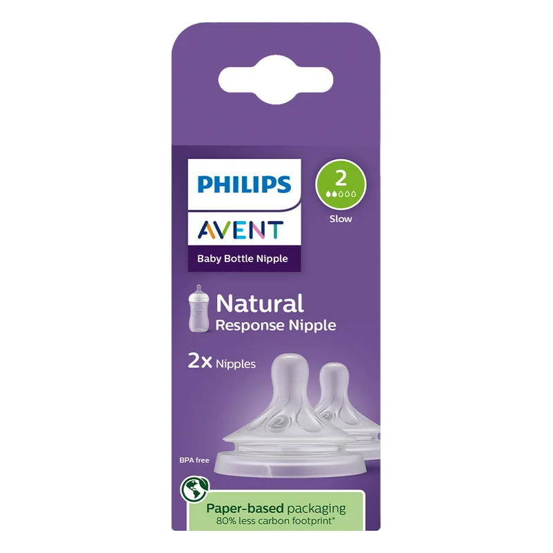 Philips Avent Natural Response Nipple - Slow (0m+)