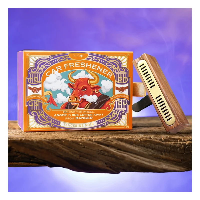 Phool Tangerine Noir Car Freshener