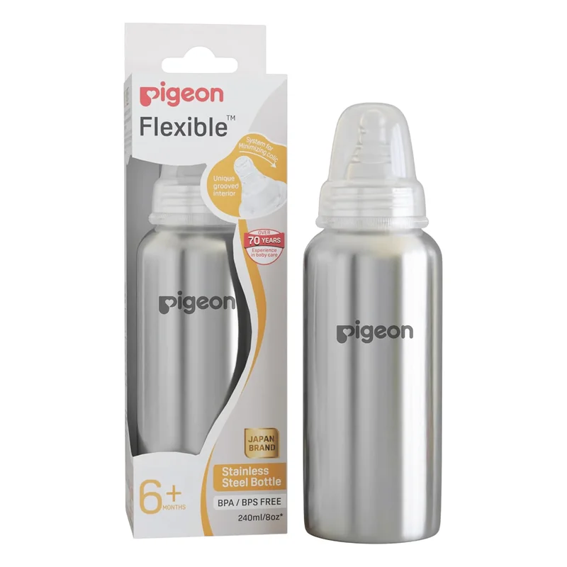 Pigeon Flexible Stainless Steel Feeding Bottle