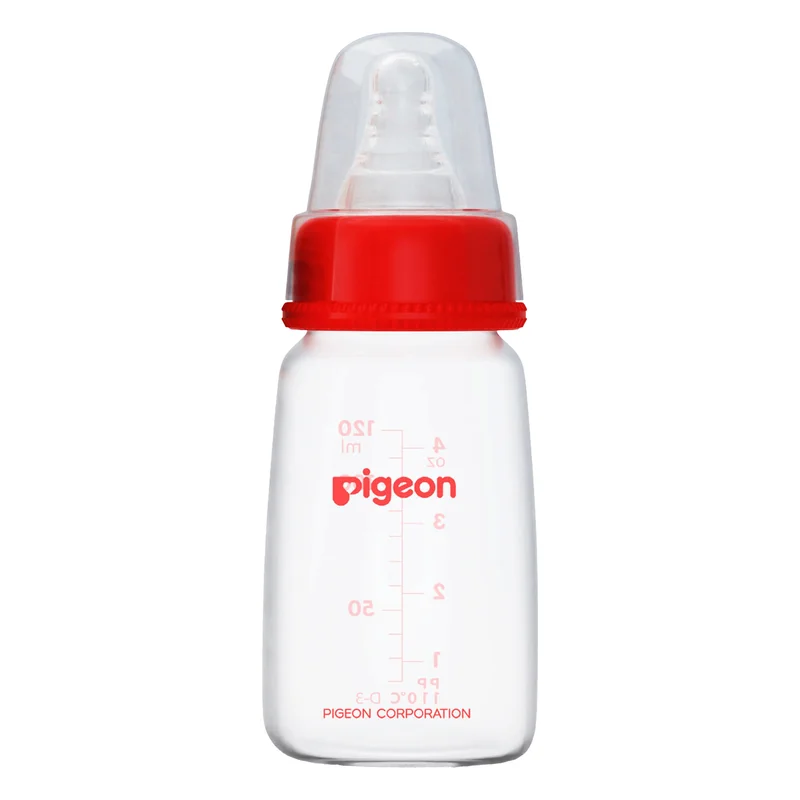 Pigeon Peristaltic Nursing Bottle - Red