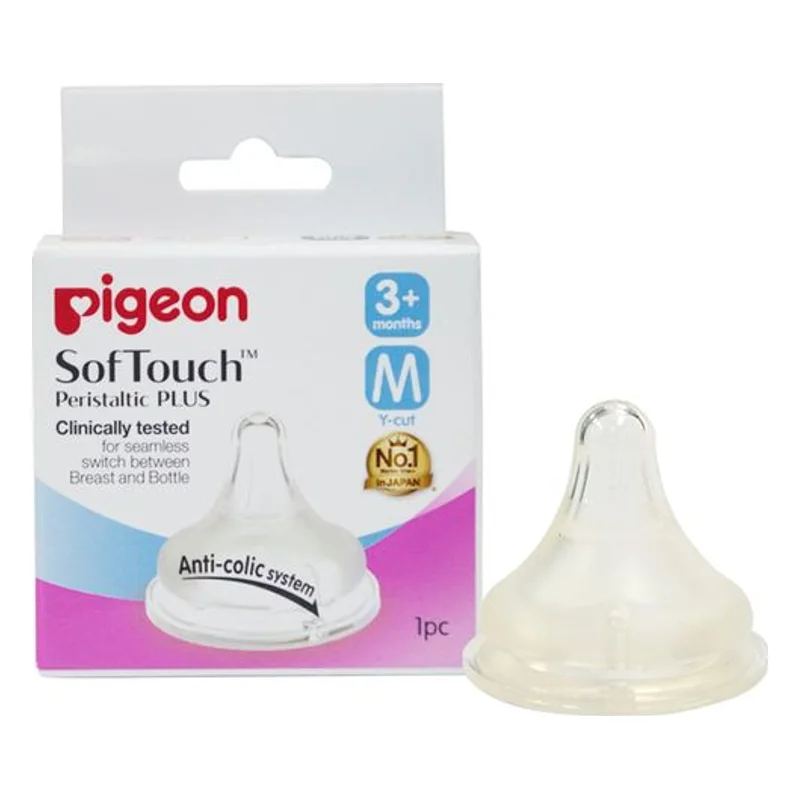 Pigeon SofTouch Peristaltic Plus Nipple - Medium