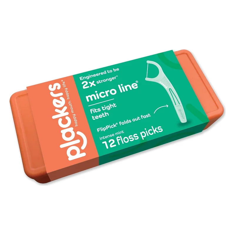Plackers Micro Mint Flossers with Travel Case