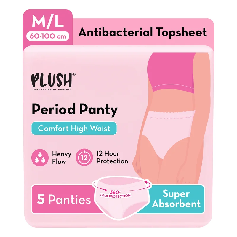 Plush High Waist Period Panty - M/L