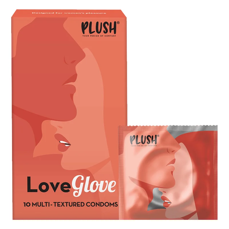 Plush LoveGlove 3 in 1 Multi Textured Condoms